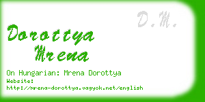 dorottya mrena business card